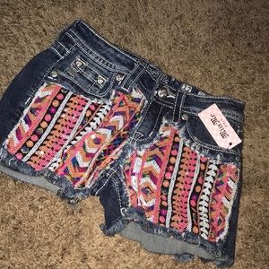 Brand new size 12 in girls miss me shorts with tag